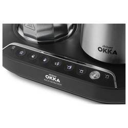 arzum OK0027-0500 mokka automat černá, chrom připraví šálků najednou=5 s automatickým pěnovačem mléka