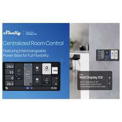 Shelly Wall Display X2i Silver Shelly Nástěnný dotykový displej Wi-Fi, Bluetooth