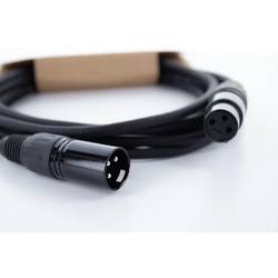 Cordial ED 0,5 FM XLR propojovací kabel [1x XLR zásuvka 3pólová - 1x XLR zástrčka 3pólová] 0.50 m černá