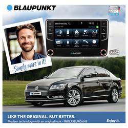 Blaupunkt Wolfsburg 648 autorádio Android Auto™, Apple CarPlay, DAB+ tuner