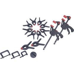 16-díl. sada svěrek Brüder Mannesmann M90317 Rozpětí (max.):100 mm