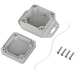 TRU COMPONENTS TC-10860388 Přírubové pouzdro 60 x 60 x 40.10 ABS světle šedá 1 ks