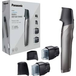 Panasonic zastřihovač vousů, zastřihovač vlasů, zastřihovač ochlupení omyvatelný stříbrná, černá