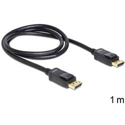 Delock DisplayPort kabel Konektor DisplayPort, Konektor DisplayPort 1.00 m černá 82423 Kabel DisplayPort