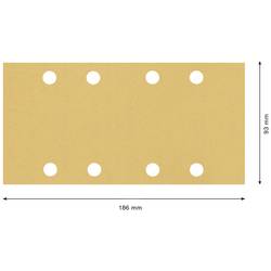 Bosch Accessories EXPERT C470 2608900856 brusný papír s otvory Zrnitost 120 (d x š) 186 mm x 93 mm 10 ks