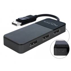 Delock 87737 DisplayPort rozbočovač černá