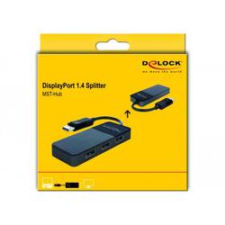 Delock 87737 DisplayPort rozbočovač černá