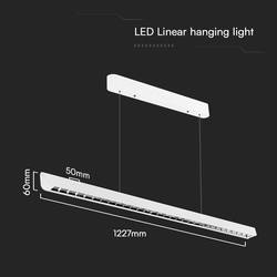 V-TAC VT-7-36-W 23342 LED závěsný lustr LED LED Energetická třída (EEK2021): F (A - G) 36 W přírodní bílá