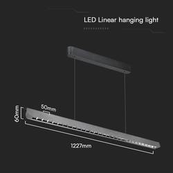 V-TAC VT-7-36-MG 23343 LED závěsný lustr LED LED Energetická třída (EEK2021): F (A - G) 36 W šedá