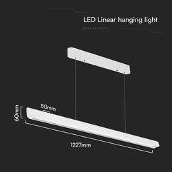V-TAC VT-7-35-W 23346 LED závěsný lustr LED LED Energetická třída (EEK2021): F (A - G) 36 W bílá