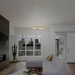 V-TAC VT-10126 23432 LED závěsný lustr LED LED Energetická třída (EEK2021): E (A - G) 45 W zlatá