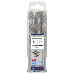 Bosch Accessories 2608585533 HSS kovový spirálový vrták 11.4 mm Celková délka 142 mm broušený DIN 338 válcová stopka 5 ks