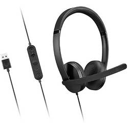 Lenovo 4XD1P83425 Headset otevřená (On Ear) Bluetooth®, Bez kabelu, kabelová stereo černá regulace hlasitosti