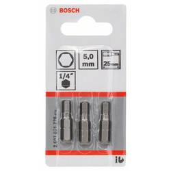 Bosch Accessories 2607001726 bit inbus 5 mm extra tvrdé C 6.3 3 ks