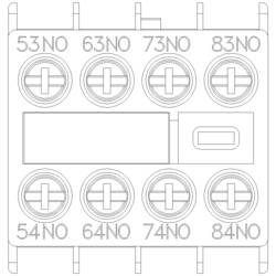 Siemens 3RH2911-1XA40-0MA0 pomocný spínač 4 spínací kontakty s pomocným kontaktem Vhodné pro značku (relé): Siemens 1 ks