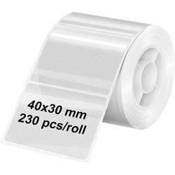Olympia etikety (role) 40 x 30 mm papír thermodirekt transparentní 1 ks trvalé 6322 univerzální etikety