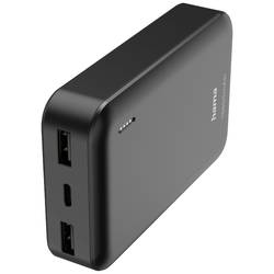 Hama Pocket 10 powerbanka Li-Pol, 10000 mAh, Rychlé nabíjení, antracitová