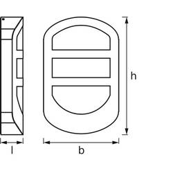OSRAM HOMELIGHTING ENDURA Style Plate Wall 12W Stainless Steel 4099854461576 venkovní nástěnné LED osvětlení LED 12 W tmavě šedá