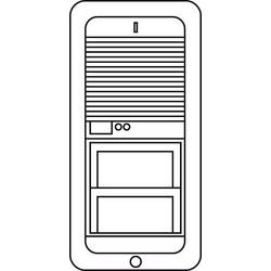 Siedle 200011800-00 příslušenství domovní telefon montážní příslušenství černá