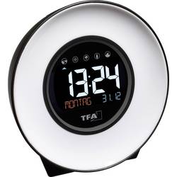 TFA Dostmann 60.2023.02 Quartz budík bílá, modrá, žlutá, zelená, růžová, červená, světle modrá časů buzení 1 velký displej