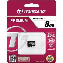 Transcend Premium paměťová karta microSDHC Industrial 8 GB Class 10