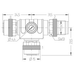 Escha FKM5-FKM5-FSM5 rozdělovač a adaptér pro senzory - aktory , 8011661, piny: 5, 1 ks
