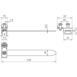 DEHN 540920 BRS 10.27 AQ2.5 10 V2A Pásková zemnící spona 1 ks