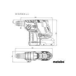 Metabo KH 18 LTX BL 24 SDS plus-aku kombinované kladivo 18 V