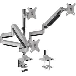 LogiLink držák na stůl pro monitor BP0052 3 Displej: (s) 33,0 cm (13) - 81,3 cm (32) stříbrná naklápěcí, nakláněcí