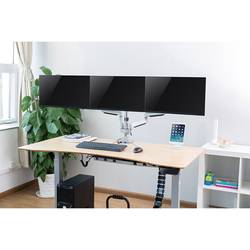 LogiLink držák na stůl pro monitor BP0052 3 Displej: (s) 33,0 cm (13) - 81,3 cm (32) stříbrná naklápěcí, nakláněcí