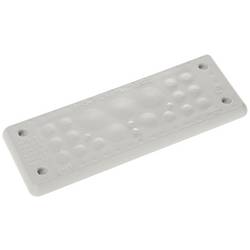 Trelleborg MH-24 F 23-1 LIGHT GREY UL94 V-0 IP65 | TPE | Screw TPE, šedá, 1 ks