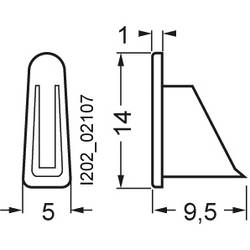 Siemens 5ST37480HG 1fázová koncovka pro kolíkové lišty podle UL 508 kolíková sběrnicová lišta 10 ks