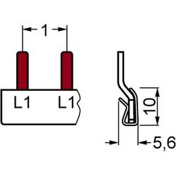 Siemens 5ST3762 Kolíková sběrná lišta, 1fázová, 12 mm2, izolace, šedá kolíková sběrnicová lišta 10 ks