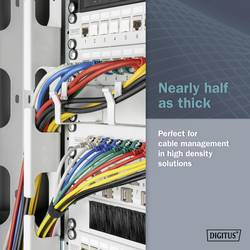 Digitus DK-1632-A-005S-Y RJ45 síťové kabely, propojovací kabely CAT 6A F/FTP 0.5 m žlutá barevně rozlišený, stíněný, točený drát, S průchodkou chránící proti