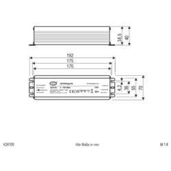EVN K24100 napájecí zdroj pro LED konstantní napětí 100 W 24 V/DC bez možnosti stmívání, ochrana proti přepětí , schválení nábytku , outdoorový 1 ks
