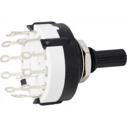 TRU COMPONENTS TC-9415592 SR26A4-1X12-18F20 otočný spínač 250 V 150 mA Počet pozic přepínače 12 12 x 30 ° 1 ks Piece