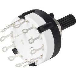 TRU COMPONENTS TC-9415592 SR26A4-1X12-18F20 otočný spínač 250 V 150 mA Počet pozic přepínače 12 12 x 30 ° 1 ks Piece