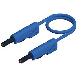 Hirschmann Test & Measurement MLB 25/1 V bl měřicí kabel lamelová zástrčka 4 mm lamelová zástrčka 4 mm 25.00 cm modrá 1 ks