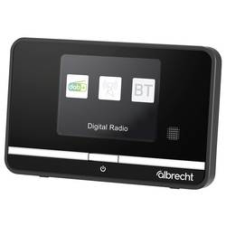 Albrecht DR 521 27521 stolní rádio, DAB+, FM, AUX, Bluetooth, DAB+, FM, vč. dálkového ovládání, funkce alarmu, černá