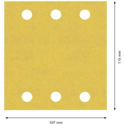 Bosch Accessories EXPERT C470 2608900895 brusný papír s otvory Zrnitost 240 (d x š) 115 mm x 107 mm 10 ks