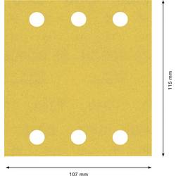 Bosch Accessories EXPERT C470 2608900895 brusný papír s otvory Zrnitost 240 (d x š) 115 mm x 107 mm 10 ks