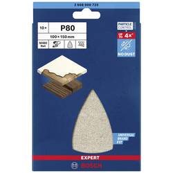 Bosch Accessories EXPERT M480 2608900725 brusná síť pro multifunkčníbrusku bez otvorů Zrnitost 80 (d x š) 150 mm x 100 mm 10 ks