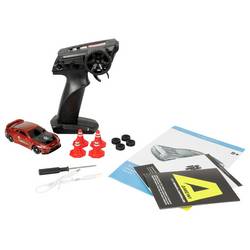 Amewi Drift Sport GTR červená komutátorový 1:43 RC model auta elektrický sportovní auto 4WD (4x4) RtR 2,4 GHz