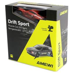 Amewi Drift Sport GTR červená komutátorový 1:43 RC model auta elektrický sportovní auto 4WD (4x4) RtR 2,4 GHz