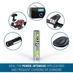 Ansmann maxE HR03 akumulátor AAA Ni-MH 550 mAh 1.2 V 4 ks