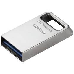 Kingston DataTraveler® Micro USB flash disk Retail 128 GB stříbrná DTMC3G2/128GB USB 3.2 (Gen 1x1)