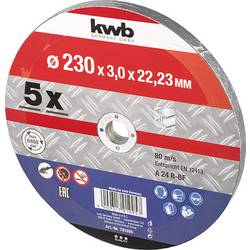 kwb 791995 řezný kotouč rovný 230 mm 5 ks kov