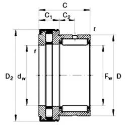 UBC Bearing NKX 10 Z axiální drážkované kuličkové ložisko vnější Ø: 25.2 mm počet otáček (max.): 12400 ot./min