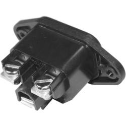 K & B 42R014122 IEC zástrčka C13/C14 42R zástrčka, vestavná rovná Počet kontaktů: 2 + PE 10 A černá 1 ks
