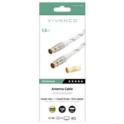 Vivanco antény, SAT kabel 10 m bílá